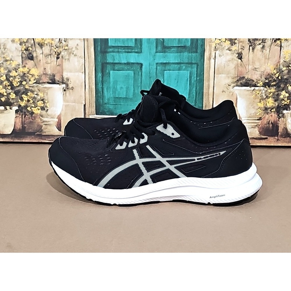 ASICS‎ Gel Contend 8.  Mens Size 10 Extra Wide  Black /White
